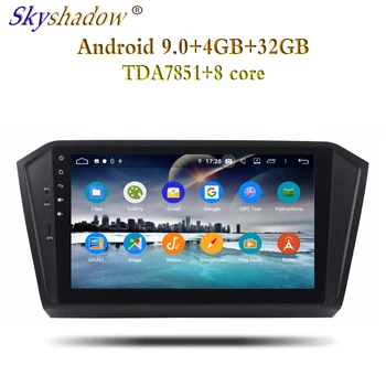

10.1" HD Android 9.0 For VW PASSAT 2015 2016 4GB RAM 8 core 32GB ROM Car DVD Player GPS Glonass RDS Radio wifi Bluetooth 4.2