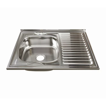 

Мойка 60х80 (0,6) лев вып 3 1/2 MIXLINE 16см с сифоном