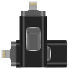 IOS флеш-накопитель 128 ГБ для iphone iPad Photostick USB 3,0 3 в 1 флеш-накопитель флэш-накопитель 64 Гб оперативной памяти, 32 Гб встроенной памяти, 256GB USB 512 Гб 16 Гб Flash USB