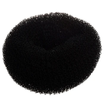 

BLACK BUN HAIR FORMER DONUT DOUGHNUT SHAPER RING STYLER HAIRDRESSING Diameter:9cm