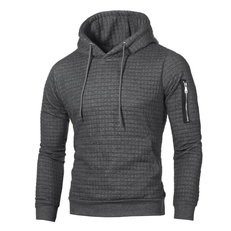 

New Men's Running Jacket Autumn Winter Cotton Windbreakers Hooded Streetwear Hip Hop Bodybuilding Thicken Sportswear Gym Jacket