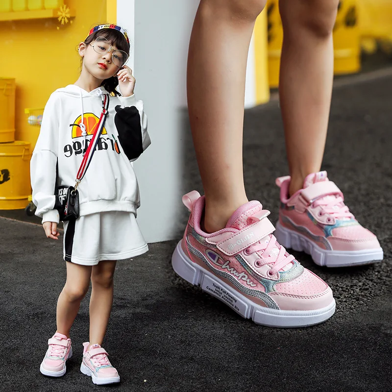 

Girls Athletic Shoes Autumn New Style Big Boy 6-Style Leather Breathable Anti-slip 8 GIRL'S 12-Year-Old Young STUDENT'S CHILDREN