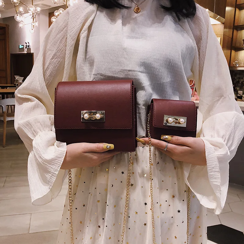 

New Arrival Bag WOMEN'S Bag New Style 2019-Style Fashion Korean-style INS Versatile Mini Chain Shoulder Bag Square Sling Bag