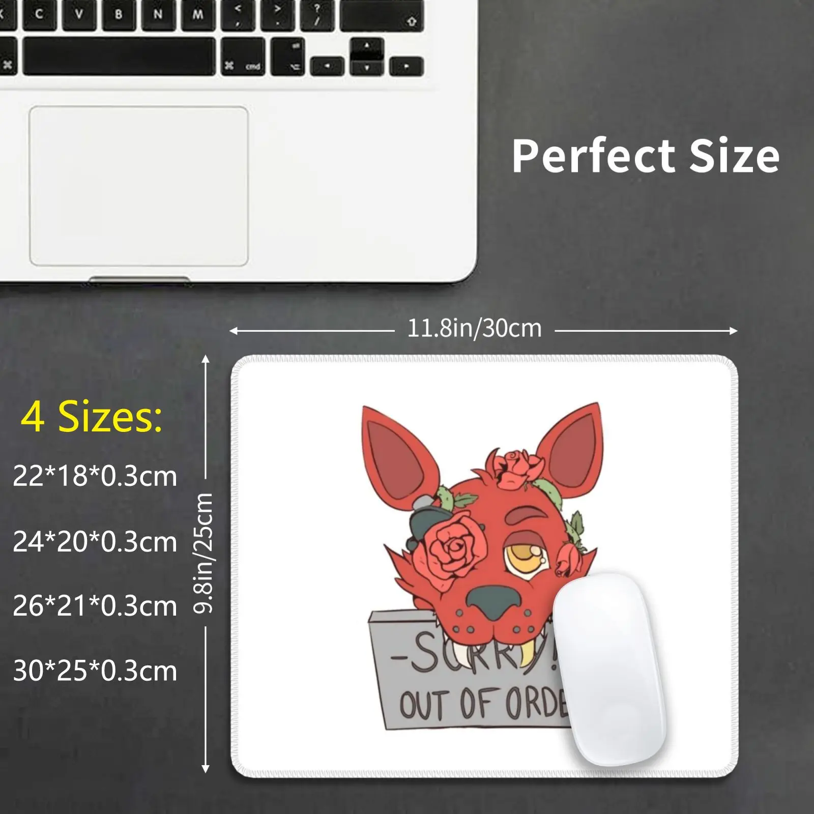 Tappetino Per Mouse Foxy Ricoperto E Fuori Ordine 370 Fnaf Five Nights At 5Naf Foxy The Pirate