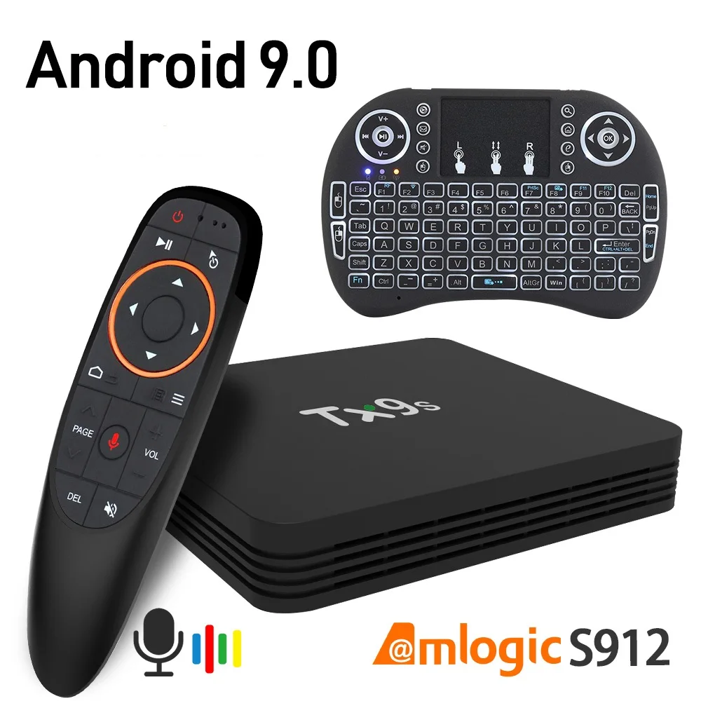 Android 9,0 Восьмиядерный ТВ приставка 4K Youtube 2 ГБ 8 ГБ ТВ приставка 2,4G Wifi 4K Netflix Youtube Play Store IP tv приставка - Цвет: TVBOX
