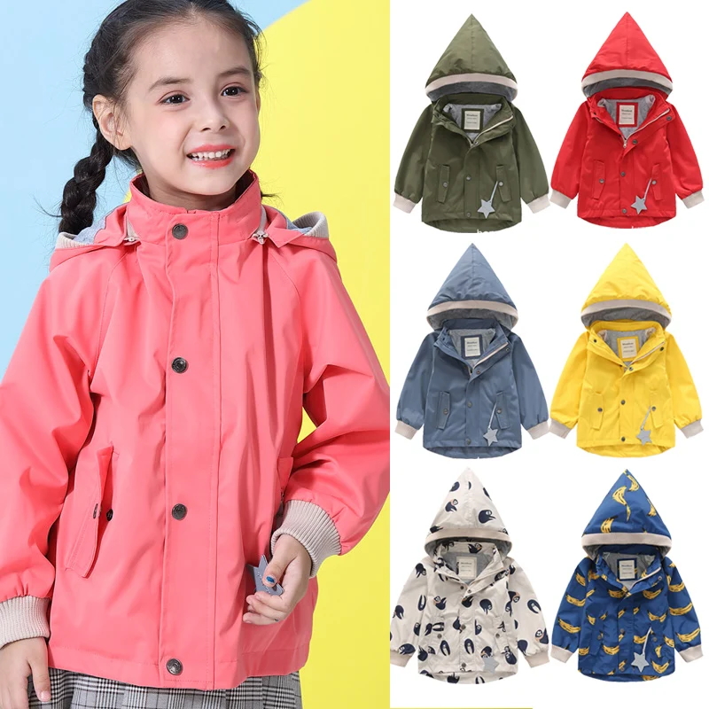 

Kids jacket waterproof Autumn Winter Outerwear Velvet Warm Toddler boys coats 1-10 Years Kids Infant baby girl jacket Parka