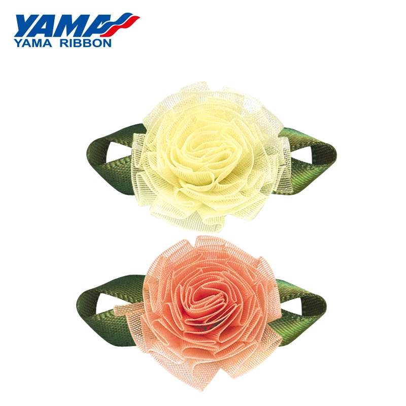 YAMA Foliage цветок гвоздики диаметр 25 мм ± 3 мм лист 38 мм ± 3 мм 200 шт./пакет Омбре органза сатин лента украшение для волос