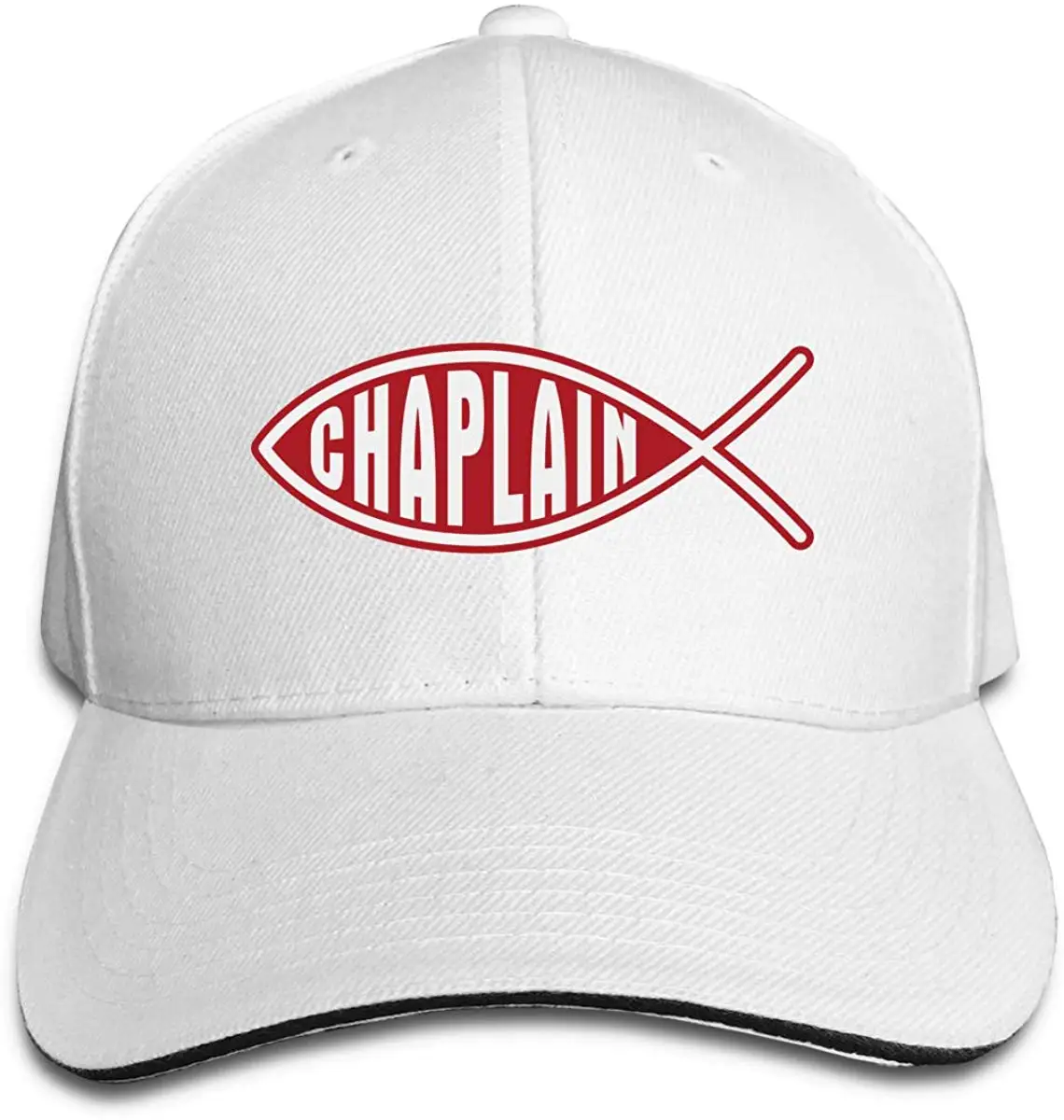Chaplain Christian Fish унисекс бейсболка классическая Классическая Регулируемая на липучке остроконечная сэндвич Кепка водителя грузовика