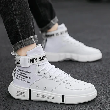 

Men's High Top Fashion Sneakers Outdoor Non-slip Breathable Men Shoes Trend Hot Sale Comfortable Man Casual Shoes Spring
