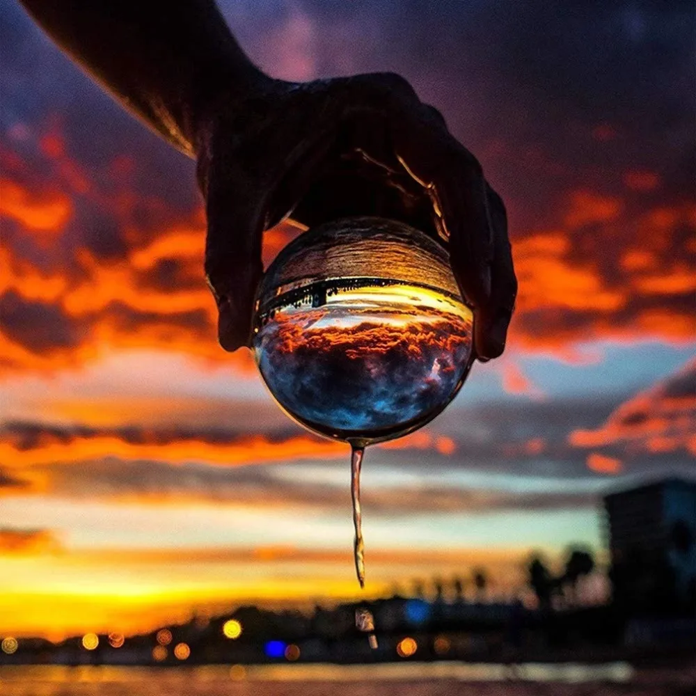 Transparent crystal ball (15)