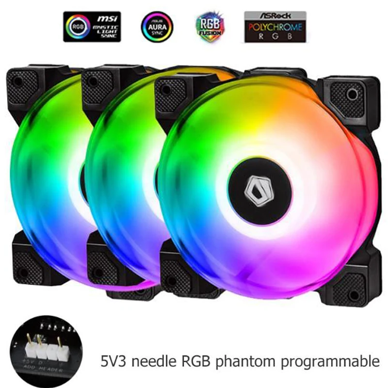 ALLOYSEED 3 DF 12025 ARGB TRIO кулер для материнской платы Sync PWM чехол ПК с двумя