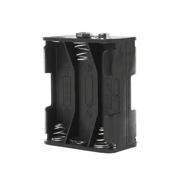 

Battery Holder Double Side 6x1.5V AA Buckle Box Case Cell DIY Clip Container Spring Black