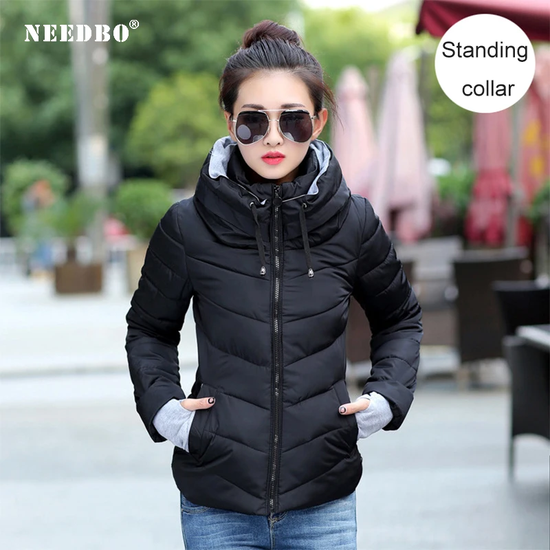 Goedkoop Needbo Vrouwen Donsjack Merken Plus Size Winter Ultra Licht Donsjack Vrouwen Hoge Kwaliteit Jas Vrouw Jas Warm Slim jas