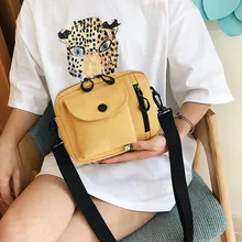 Маленькая сумка женская сумка холщовая veritile модная Корейская легкая Повседневная сумка на плечо стиль женская сумка на плечо Mobil