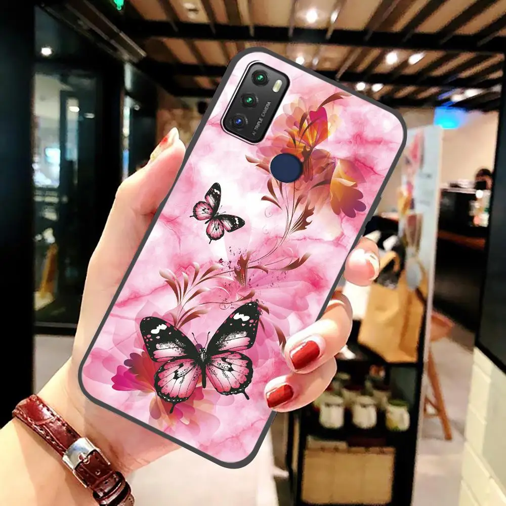New Arrival Fashion Design Phone Case For TCL 20E/20Y/6125F Cute Shockproof For Woman Soft Case iphone pouch with strap