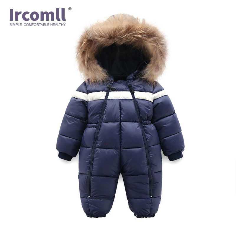 Ircomll детская зимняя верхняя одежда Комбинезоны для маленьких мальчиков и девочек