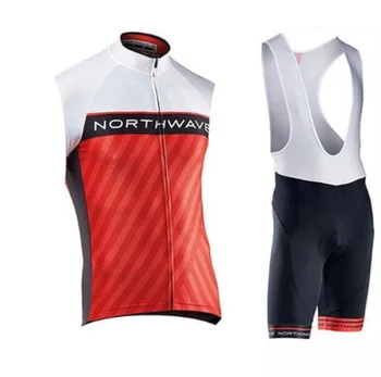 

New NW short sleeveless sleeveless vest Quick Dry Cycling Jersey Set Breathable sports T-shirt mountain bike bicycle wear