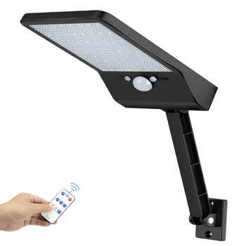 

48 LED Solar-Garden-flood-Lights Wall-street-path-Lamp Outdoor remote control Waterroof Motion Sensor&1