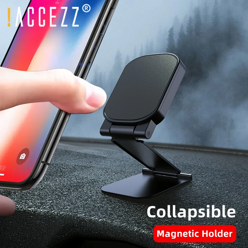 !ACCEZZ Magnetic Car Phone Holder Dash Board Universal Magnet CellPhone Stand Folding Adjustable Bracket Support Desktop Stent !ACCEZZ Magnetic Car Phone Holder Dash Board Universal Magnet CellPhone Stand Folding Adjustable Bracket Support Desktop Stent