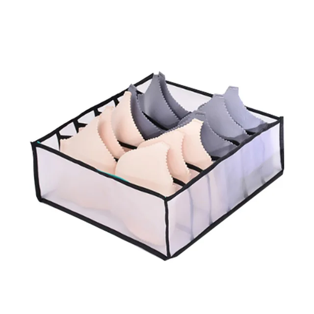Multi-grids Underwear Storage Box Sock Bra Underpant Organizer Lattice Mesh Drawer Tidy Divider Practical Grid underwear 