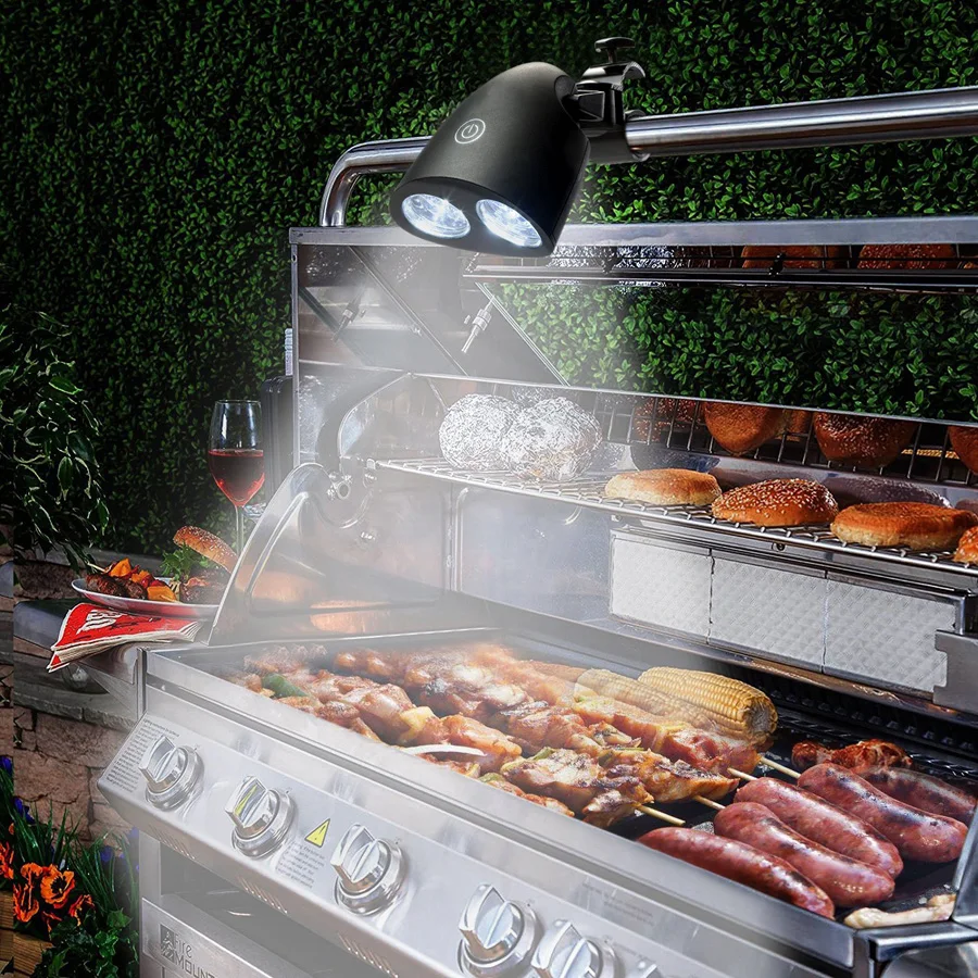Grill Kindle Led Barbecue Light Lamp With Metal Clap Battery Grill Kindle Led Barbecue Light Lamp