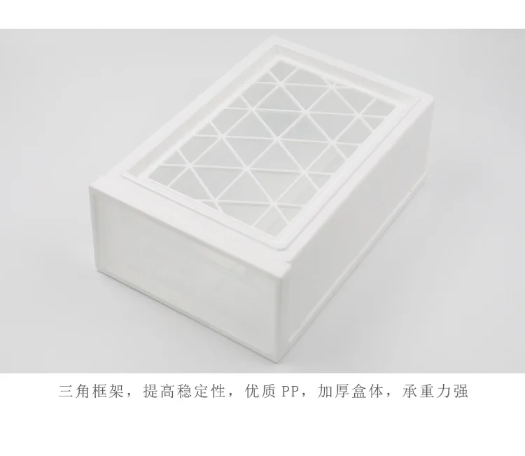 Send Blank-Style Drawer-type Storage Box Thick Plastic Storage Cabinet Clothes Storage Box Transparent Finishing Box Shoe Box