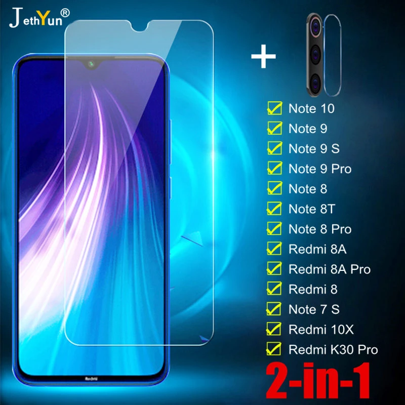 Закаленное стекло Camare Для Xiaomi Redmi Note 10 9 8 Pro 9S 8T 7S Защита экрана для 10X 8A K30 Защитная
