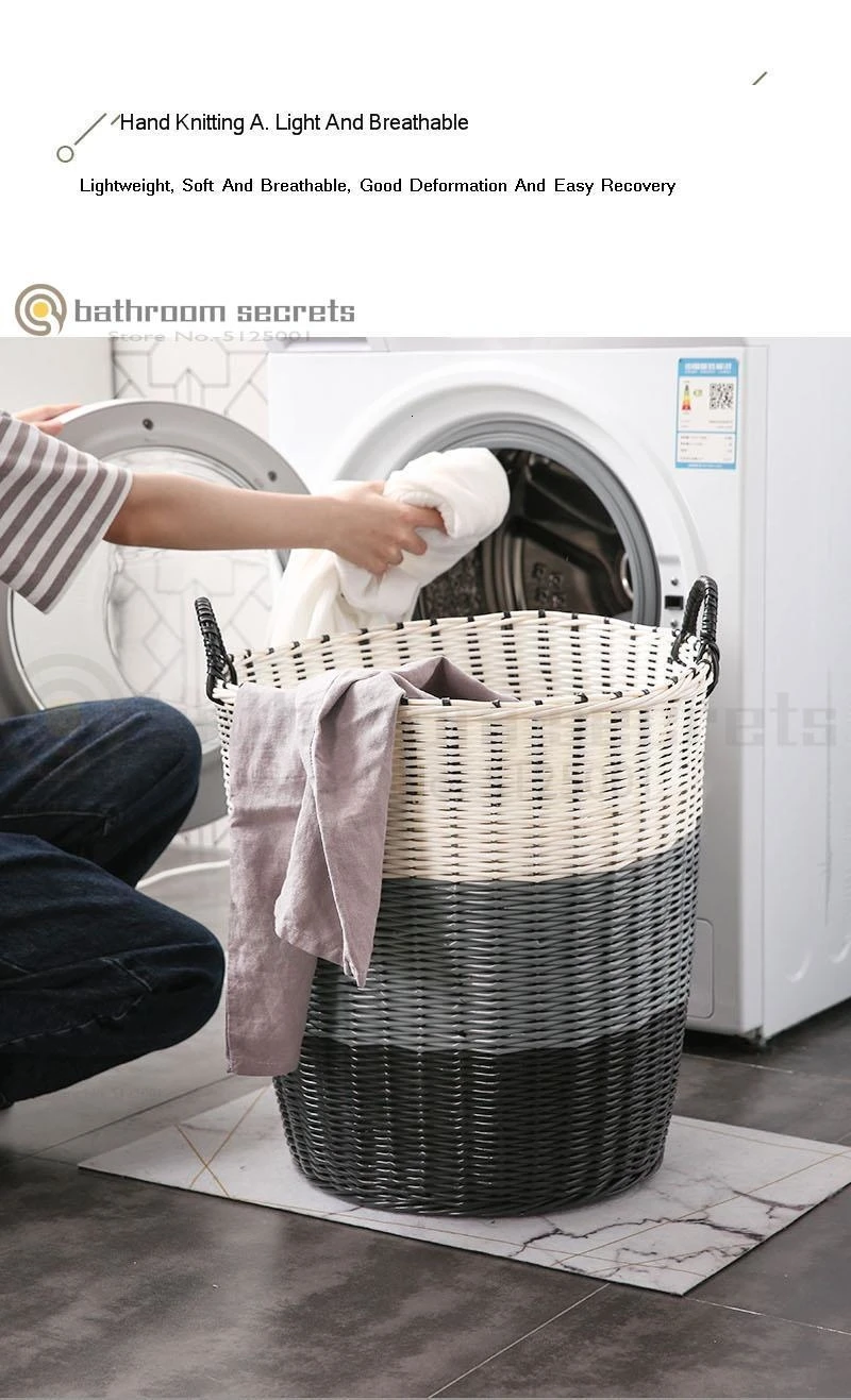 Пластиковая корзина для грязной одежды, корзина для хранения игрушек