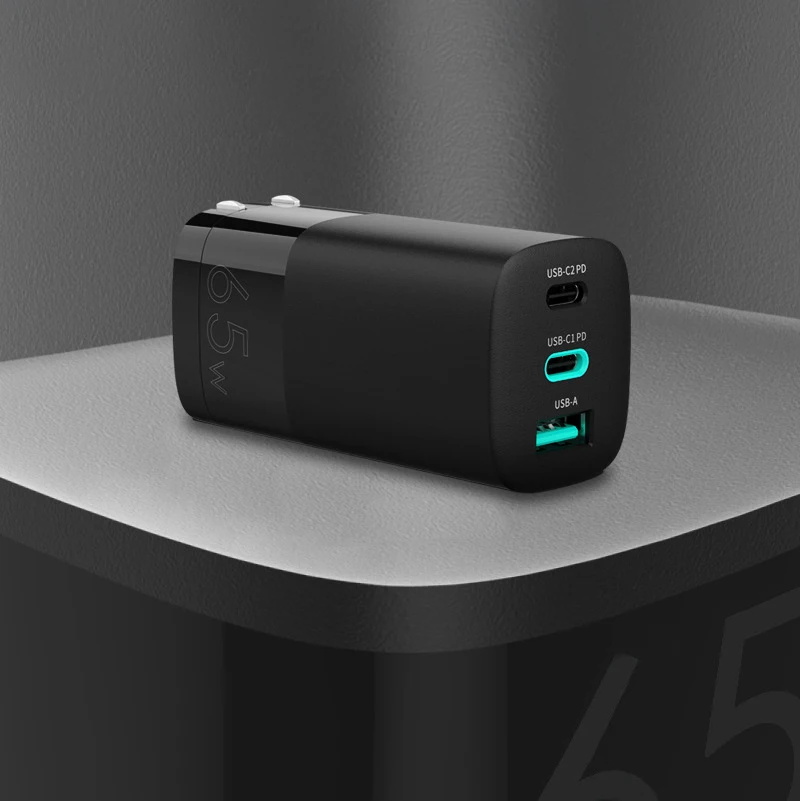65W Ган PD для быстрой зарядки Quick Charge 4 0 QC3.0 зарядный адаптер iPad Macbook Nintendo