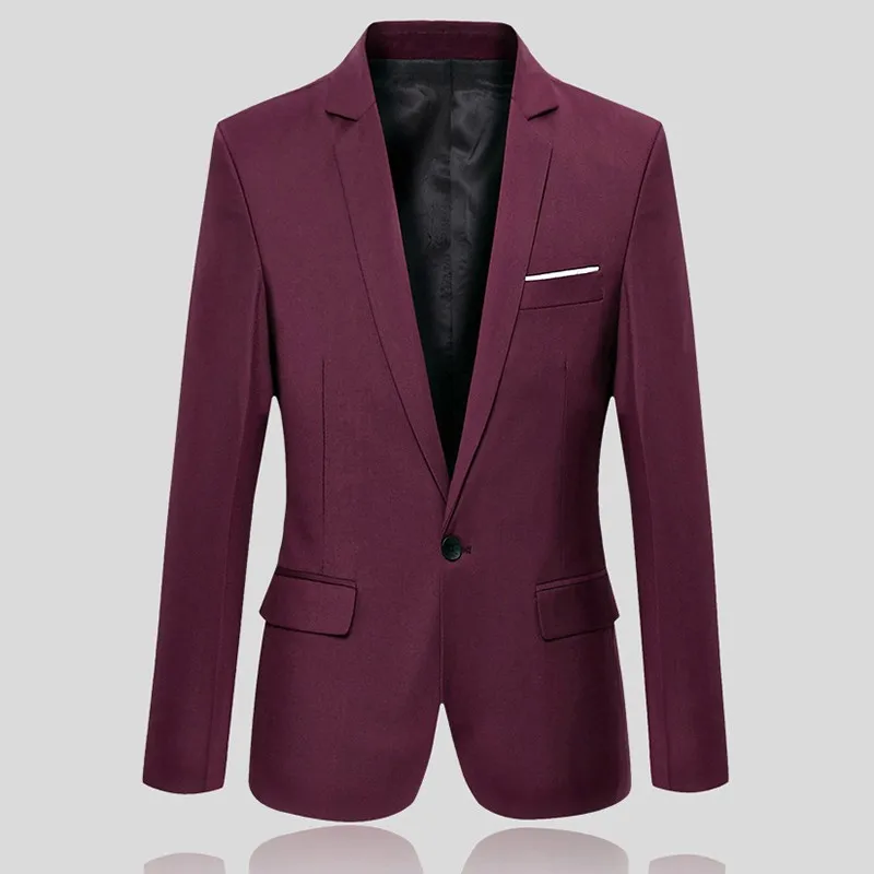 Модные мужские костюмы пиджак Casaco Terno Masculino классический кардиган Jaqueta свадебные костюмы пиджак S-4XL 4 цвета wt