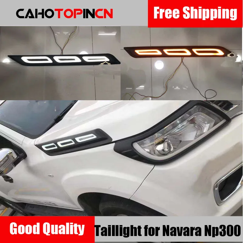 Светодиодный габаритный светильник DRL для Nissan Navara Np300 2015 2016 2017 2018 2019 дневный с реле