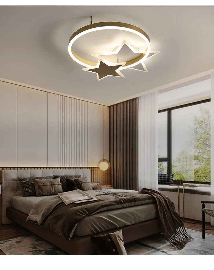 black chandelier Modern Luxury Ceiling Chandelier Lights For Bedroom Study Living Room Indoor Deco Lamps Gold Coffee Painted Lighting Fixtures led chandelier