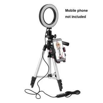 

1 set 5.7 inch dimmable LED ring light with tripod net red live fill light mobile phone bracket Fill light