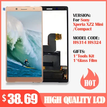 

Original 5.0" Display For Sony Xperia XZ2 Compact LCD Display +Touch Screen Digitizer Assembly Replacement For Sony XZ2 Mini LCD
