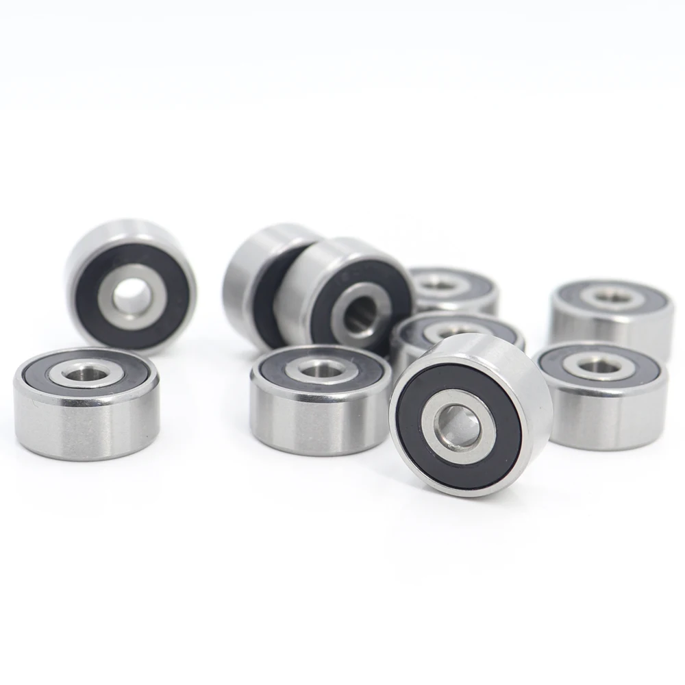 1601RS Bearing 4.762*17.462*7.938 mm ABEC-1 10PCS Inch 1601 RS RZ 2RS Ball Bearings 1601-2RS Bearing