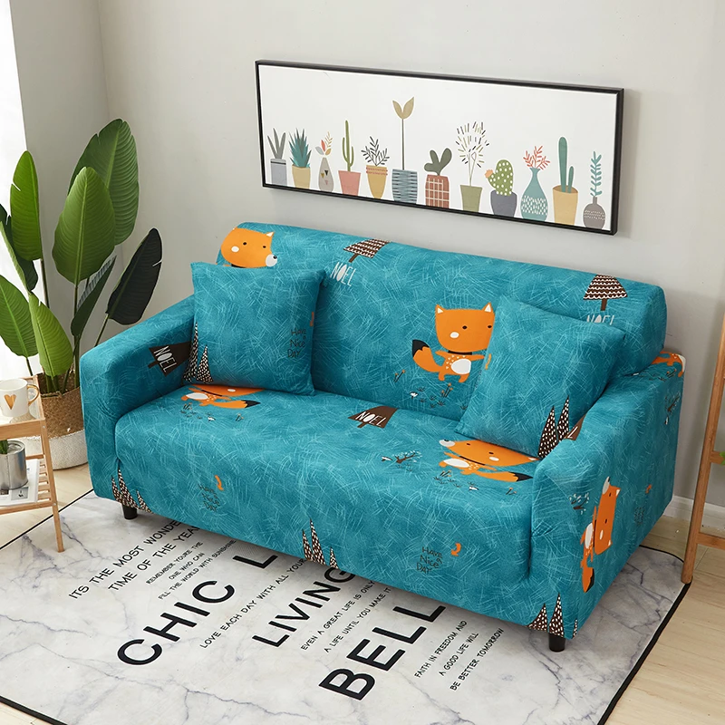 

Slipcovers Stretch Sofa Cover For living room Universal Slip-resistant Sectional Couch Cover 1/2/3/4 seater Corner Sofa Case