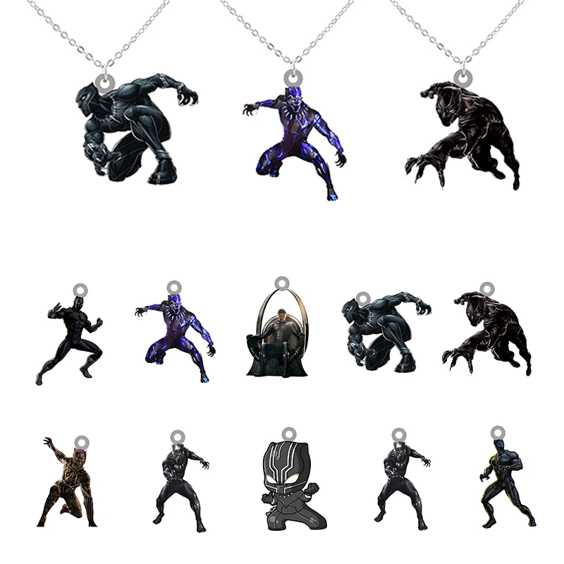 Красивая Черная пантера Disney классное ожерелье с подвеской в виде Марвел мужское