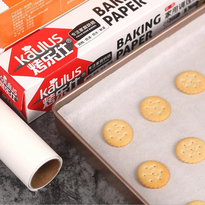 5/10M Baking Paper Barbecue Double-sided Silicone Oil Paper Parchment Rectangle Oven Oil Paper Baking Sheets Bakery BBQ Party