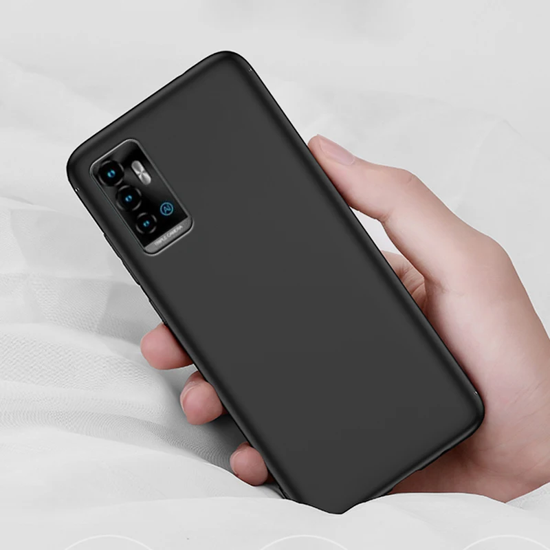 Black Soft Silicone Protective Case - High-Quality TPU Cover