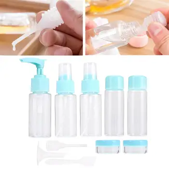 

11Pcs/Set Travel Cosmetic Bottles Refillable Empty Bottles Versatile Makeup Organizer Container For Cream Lotion Shower Gel