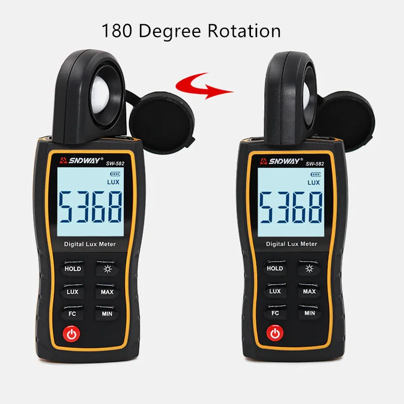 SNDWAY SW-582 портативный Люксметр цифровой измеритель освещенности для фотографии измеритель освещенности портативный Люксметр-спектрометр