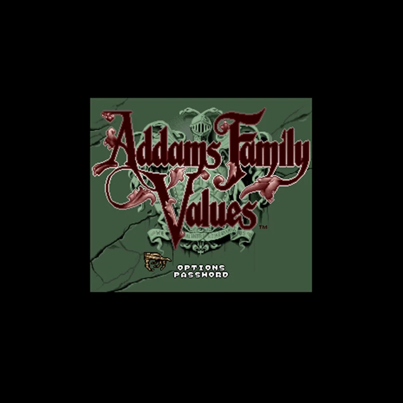 Addams family Values Версия США 16 bit большая серая игровая карта для NTSC игрового игрока