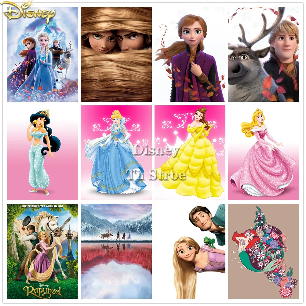 Disney Frozen Princess Aisha Diamond Painting 5d Diy Full Square Mosaic Embroidery Set Home Decoration Gift | Дом и сад