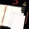 Sharkbang New Arrival  A5 A6 6 Holes Transparent Notebook Spiral Binder Index Separator Page Dividers 6 Pages Top Sseparator 1