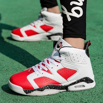 

Man High Top Jordan Basketball Shoes Men's Cushioning Basketball Sneakers Non-slip Breathable Outdoor Sports Jordan Retro Shoes