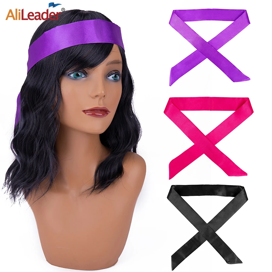 Small Silk Scarf For Wig Satin Hair Band Edge Wrap Grip For Hair