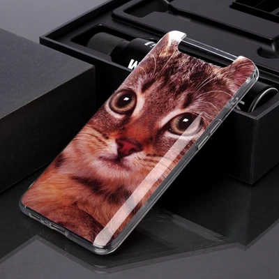 Чехол для телефона для samsung Galaxy A50 A60 A70 A80 A90 A40 A30 A20 A10 A20e симпатичный ободок с ушками кошки, тигра волка из мягкого ТПУ для Galaxy M10 M20 крышка - Цвет: C