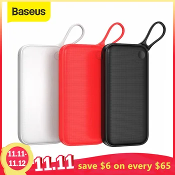 

Baseus 20000mAh Power Bank For Samsung S9 S8 Plus Quick Charge 3.0 USB C Portable Charging External Battery Charger PowerBank