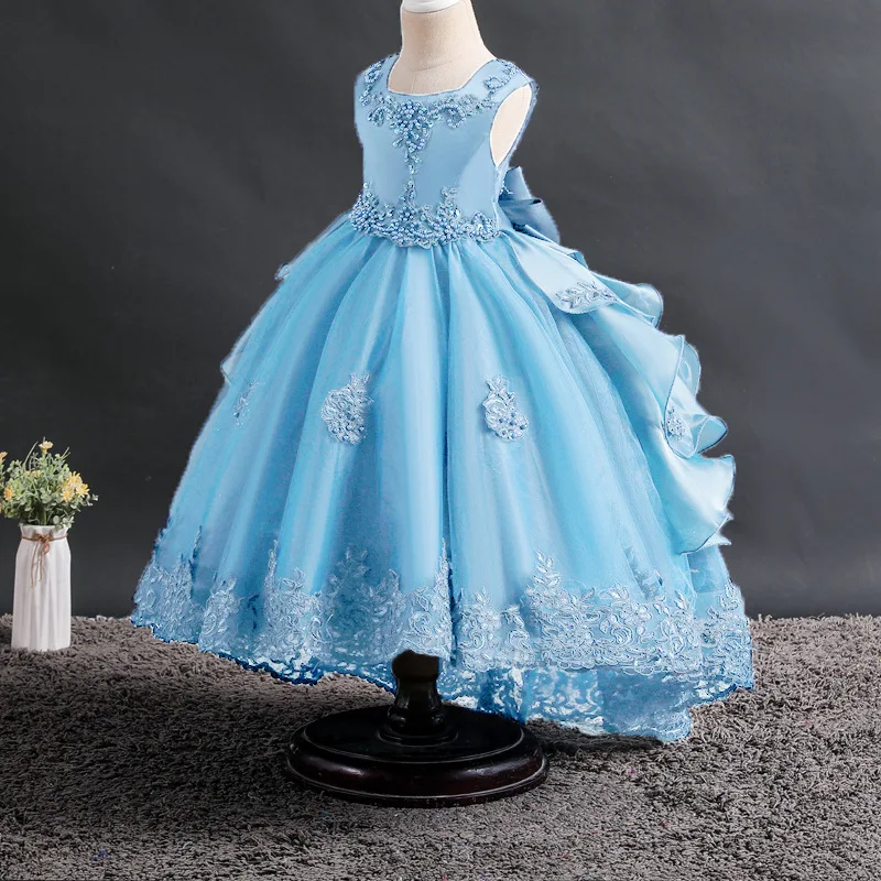 Origional New Style GIRL'S Gown Swallow Tail CHILDREN'S Dress Hot Selling Girls Dress