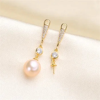 

High Quality Pearl Earring Settings Earring Findings Jewelry Parts Fittings Jewellery Accessories No pearl